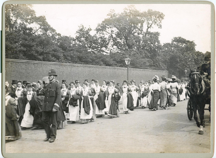 Women attending a visit at Marlborough House in 1901 - Image courtesy of the Queen's Institute