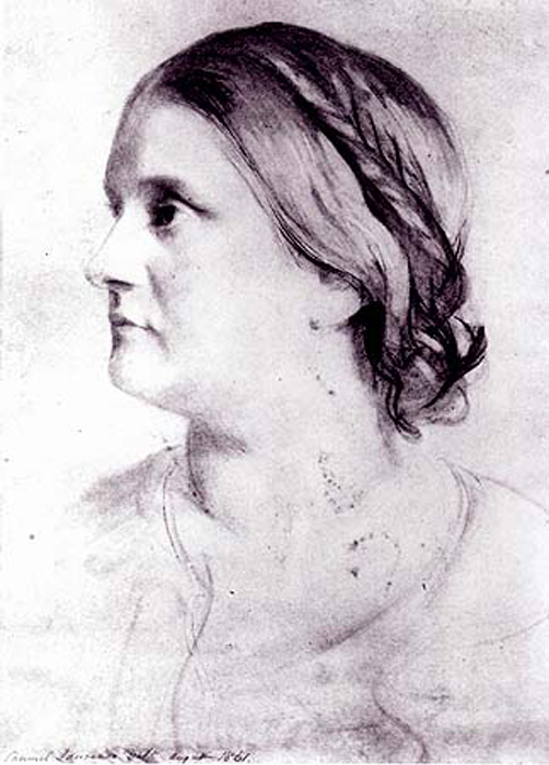 Barbara Bodichon portrait by Samuel Lawrence